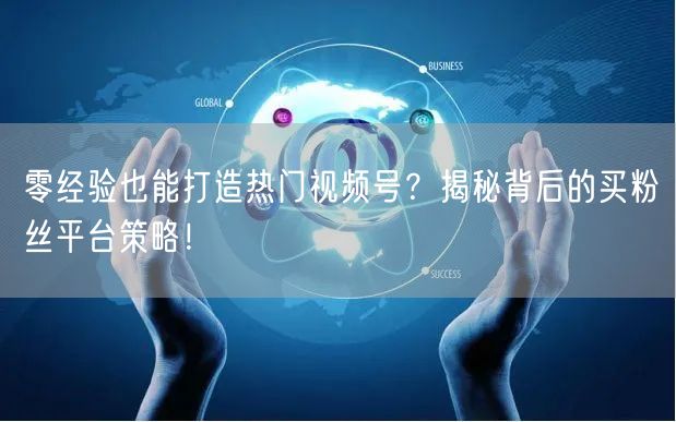 零经验也能打造热门视频号？揭秘背后的买粉丝平台策略！