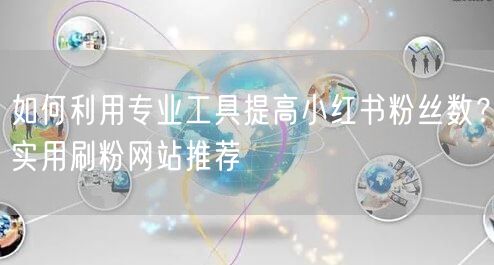 如何利用专业工具提高小红书粉丝数？实用刷粉网站推荐